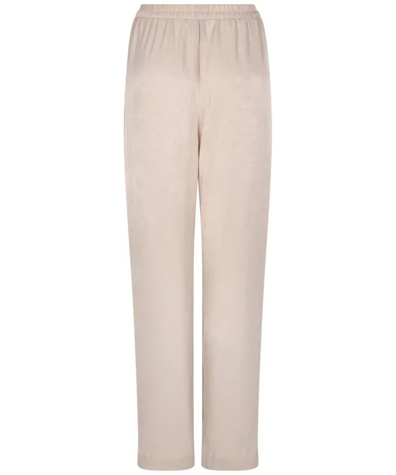 Satin Trousers - Beige