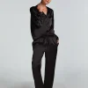 Satin Trousers - Black