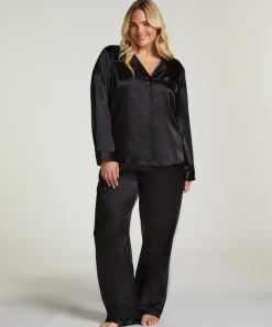 Satin Trousers - Black