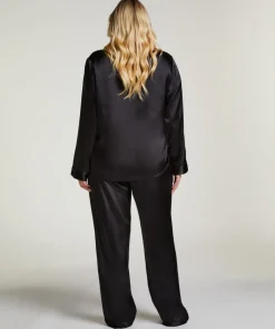 Satin Trousers - Black
