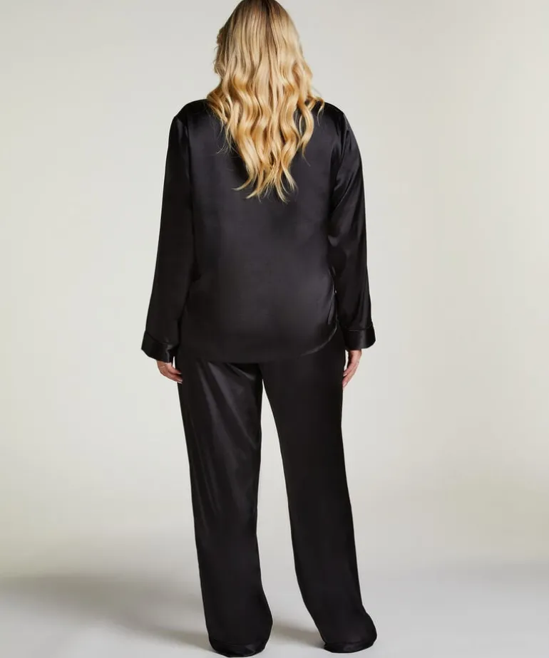 Satin Trousers - Black