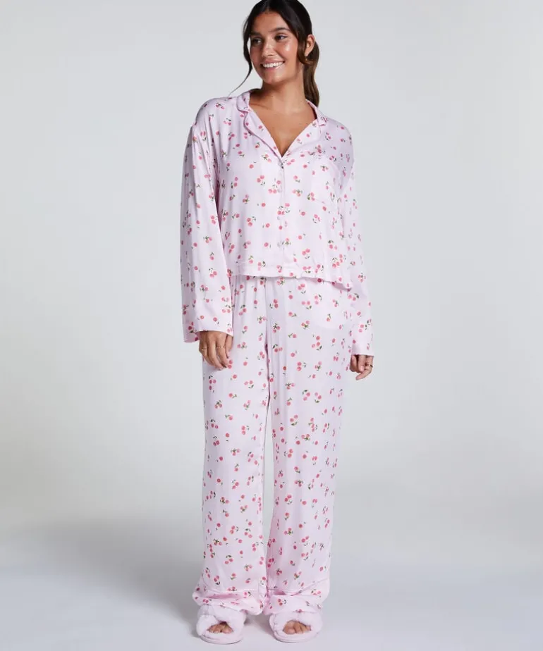 Satin Trousers - Pink