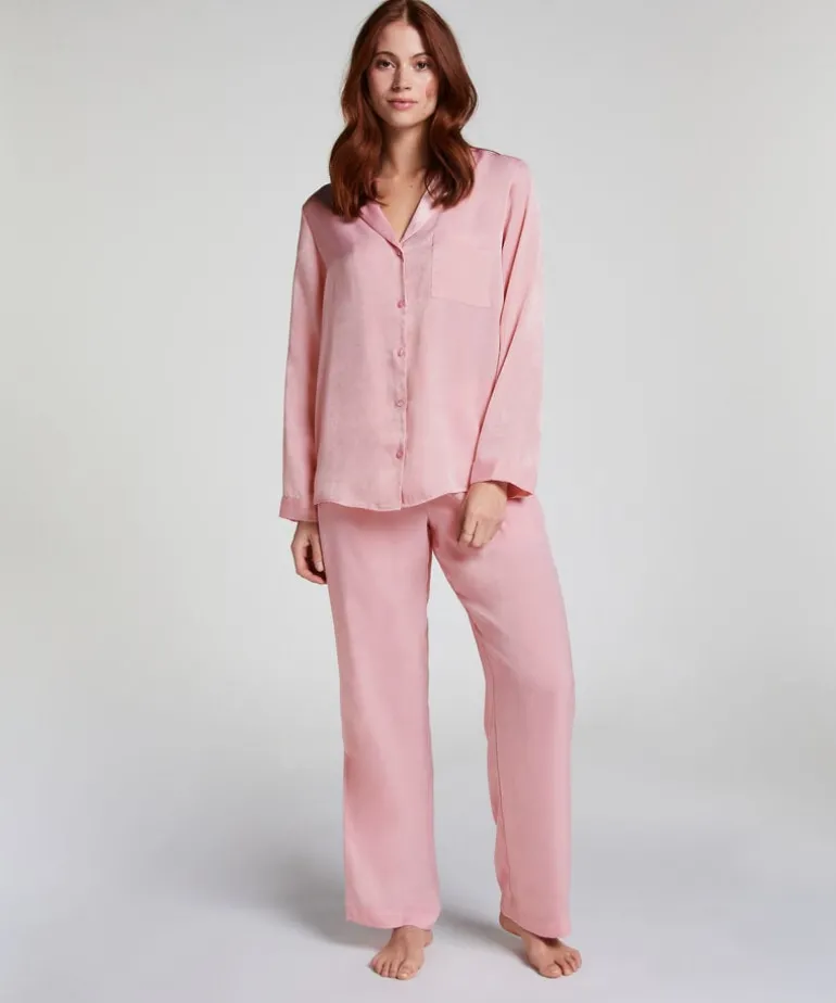 Satin Trousers - Pink