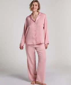 Satin Trousers - Pink