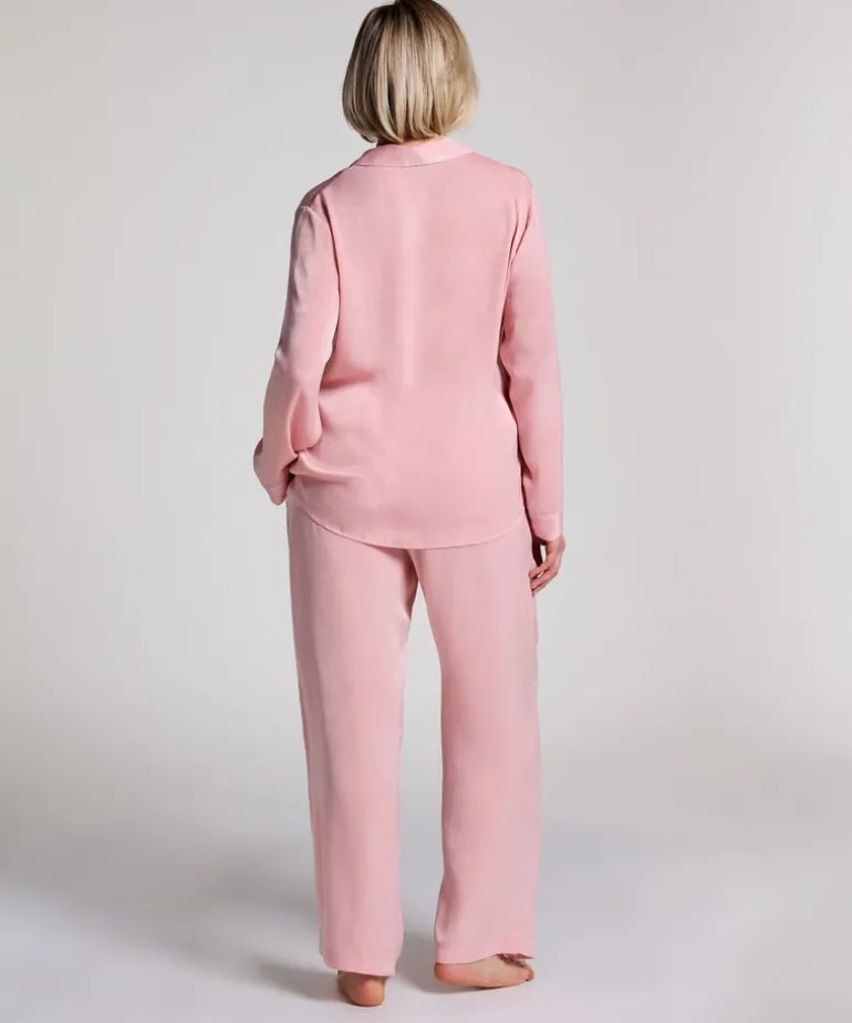 Satin Trousers - Pink