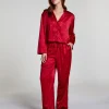 Satin Trousers - Red