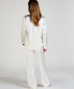 Satin Trousers - White