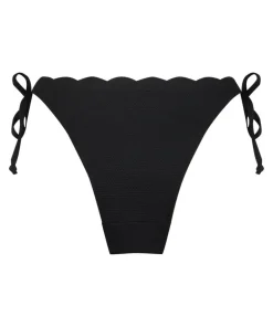 Scallop Bikini Bottoms - Black