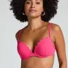 Scallop push-up underwired bikini top Cup A - E - Pink