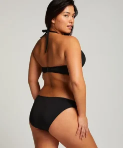 Scallop push-up underwired bikini top Cup A - E - Black