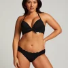 Scallop Rio Bikini Bottoms - Black