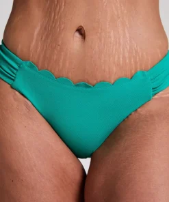 Scallop Rio Bikini Bottoms - Green