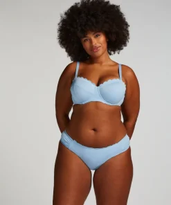 Scallop Rio Bikini Bottoms - Blue