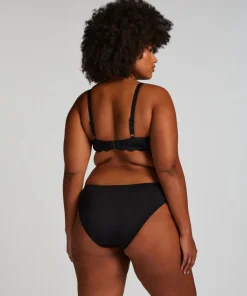 Scallop Rio Bikini Bottoms - Black