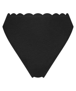 Scallop Rio Bikini Bottoms - Black