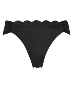 Scallop Rio Bikini Bottoms - Black