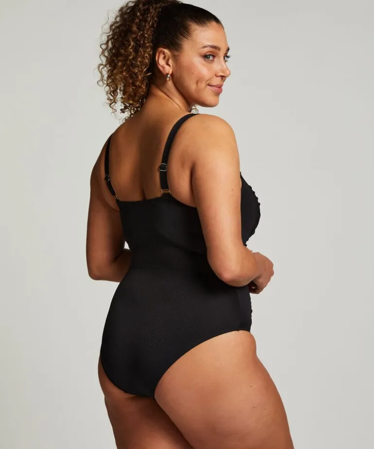 Scallop swimsuit - Black