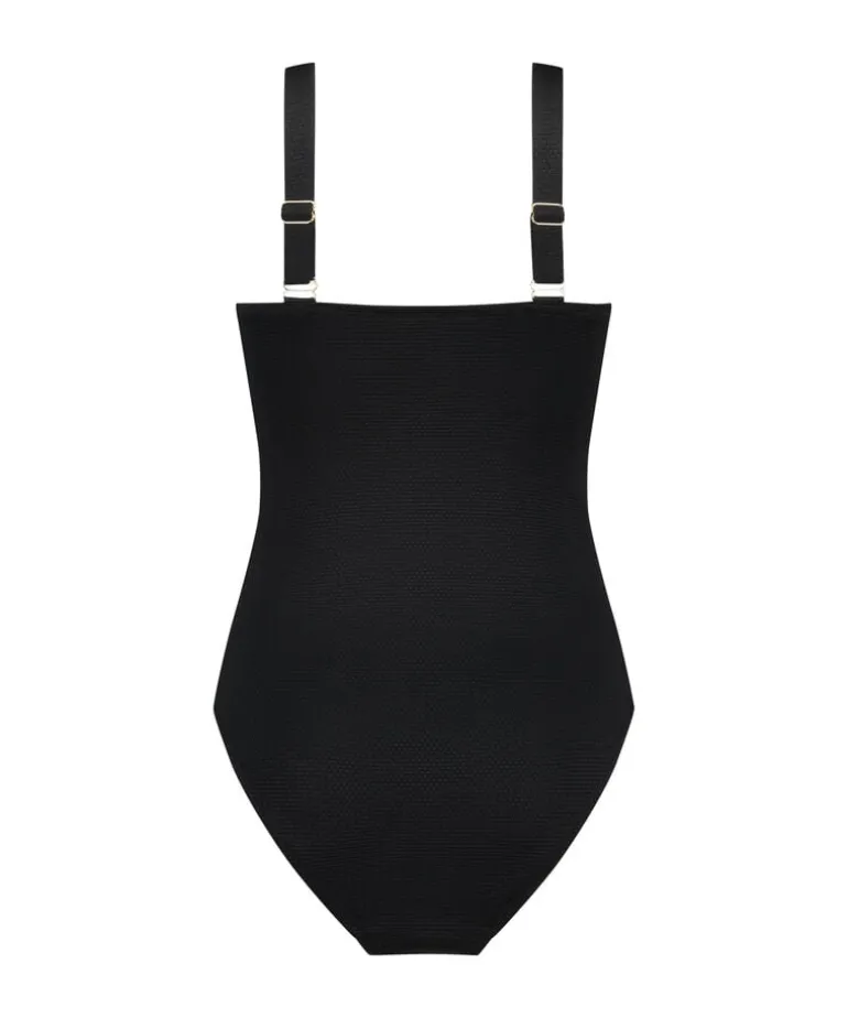 Scallop swimsuit - Black