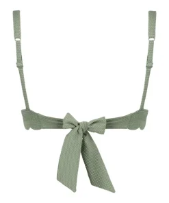 Scallop triangle bikini top - Green