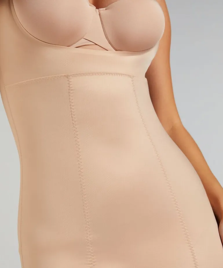Sculpting scuba dress - Beige