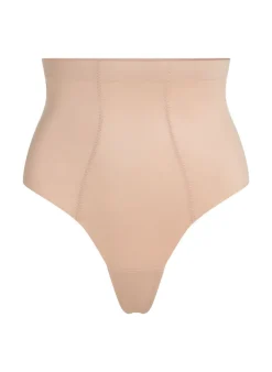 Sculpting scuba high waisted thong - Beige