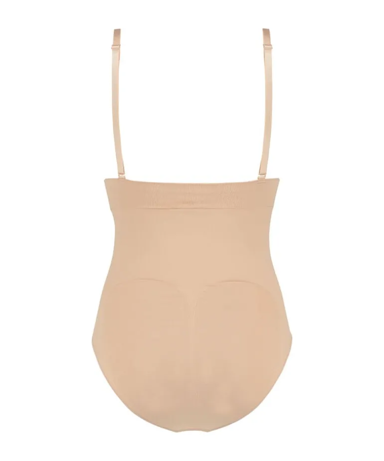 Seamless Enhancing High Waisted Knickers - Beige