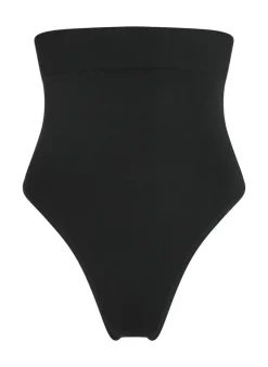 Seamless Enhancing High Waisted Thong - Black