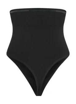 Seamless Enhancing High Waisted Thong - Black