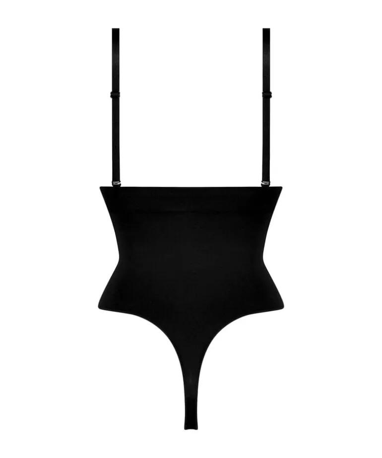Seamless Enhancing High Waisted Thong - Black