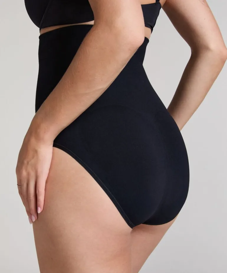 Seamless Enhancing High-waisted Rio Briefs - Black