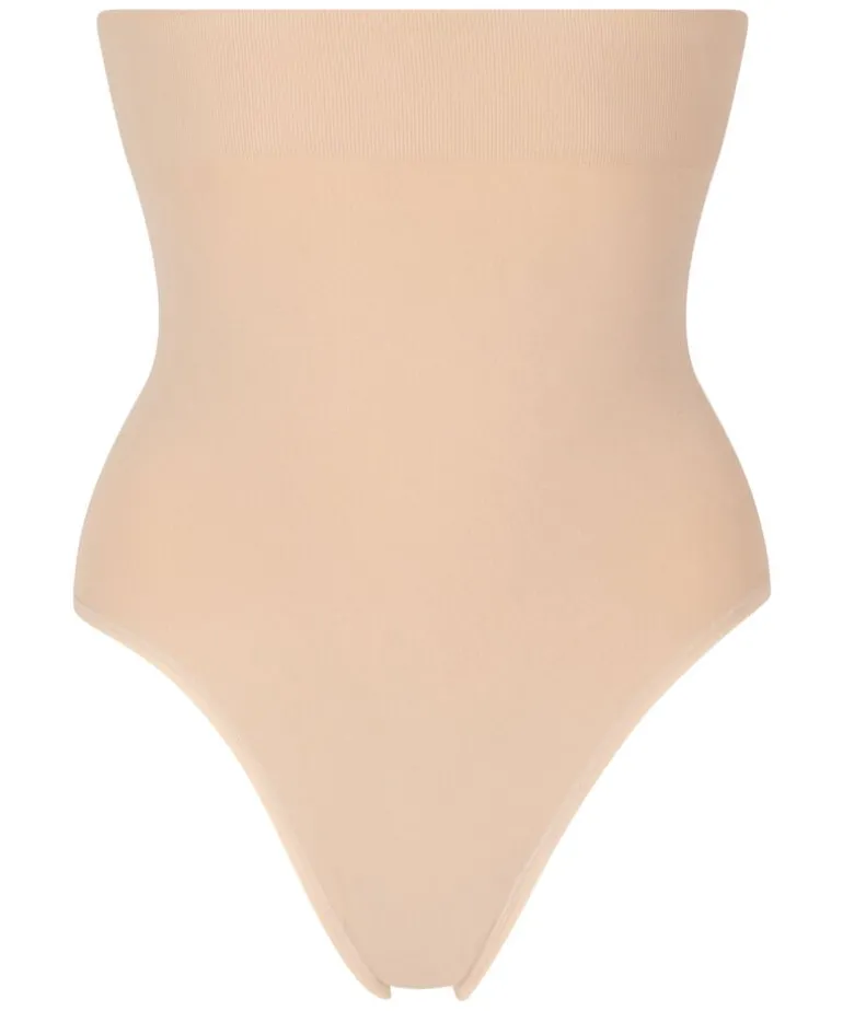 Seamless Enhancing High-waisted Rio Briefs - Beige