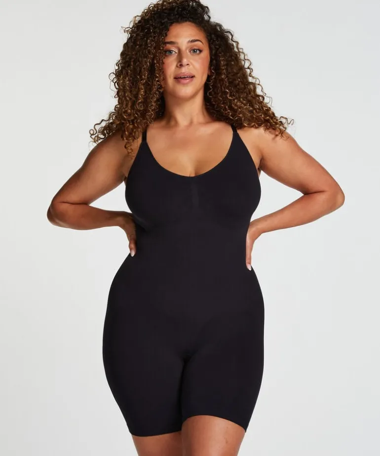 Seamless Enhancing Thigh Slimmer Body - Black