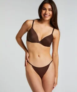 Seamless thong - Brown