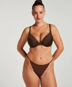 Seamless thong - Brown