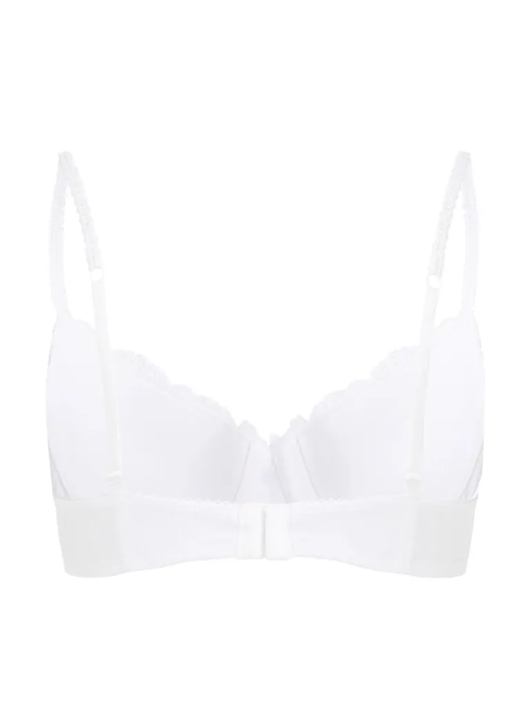 Secret Lace Padded Underwired Bra - White