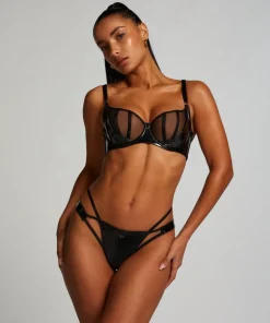 Seductress Half-Padded Cup Underwired Bra - Black