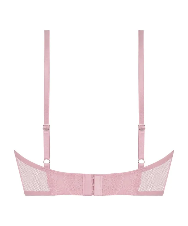 Selina Padded Push-Up Longline Underwired Bra - Pink