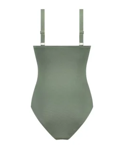 Shaping Scallop Swimsuit - Green