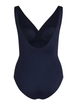 Shaping Shell Mesh Swimsuit - Blue