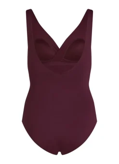 Shaping Shell Mesh Swimsuit - Purple