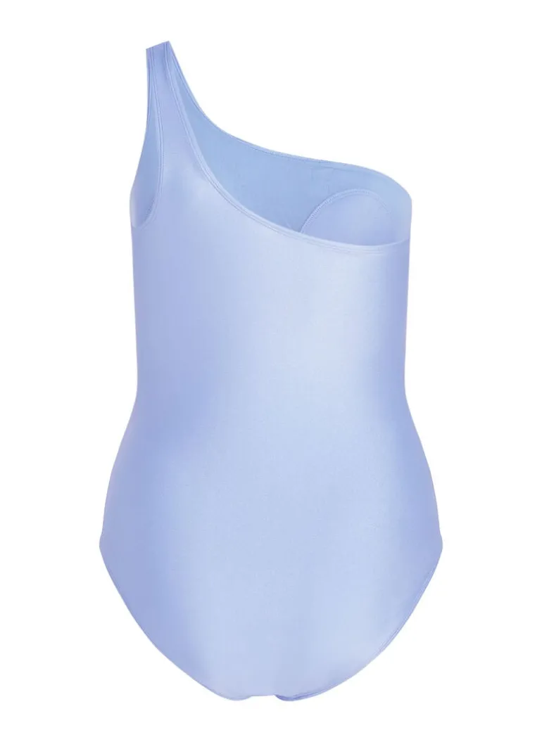 Shaping Shell Mesh Swimsuit - Blue