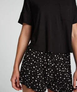 Short Pyjama Set - Black