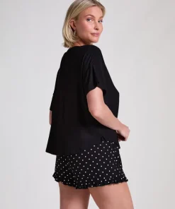 Short Pyjama Set - Black
