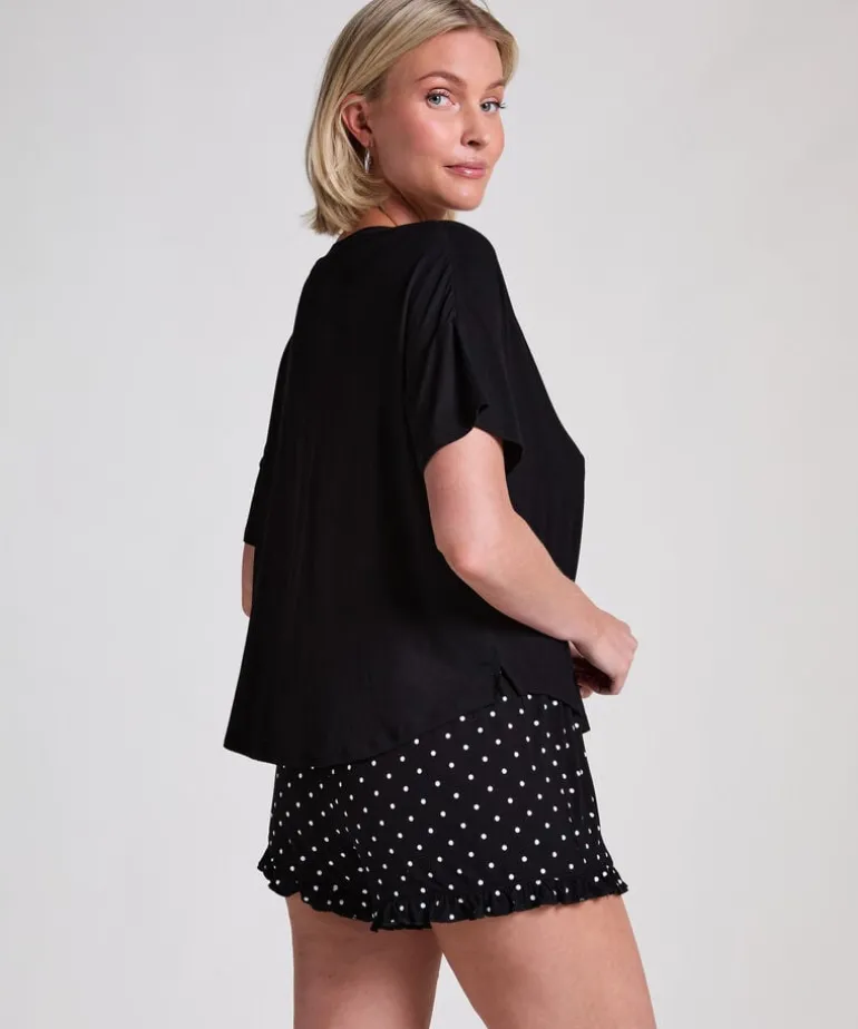 Short Pyjama Set - Black