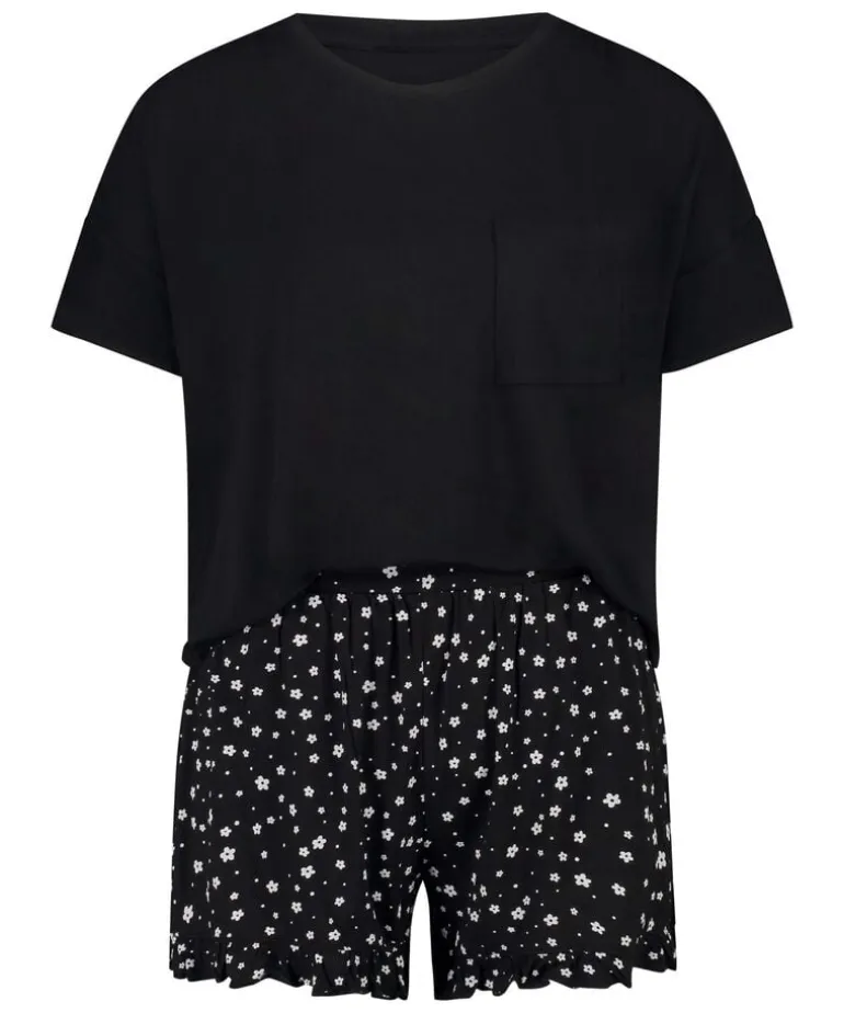 Short Pyjama Set - Black