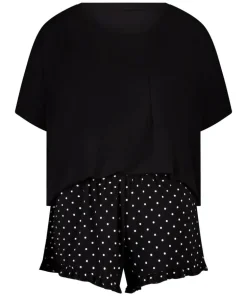 Short Pyjama Set - Black