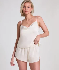 Short Satin Minimal - White