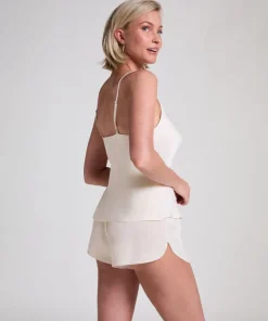 Short Satin Minimal - White