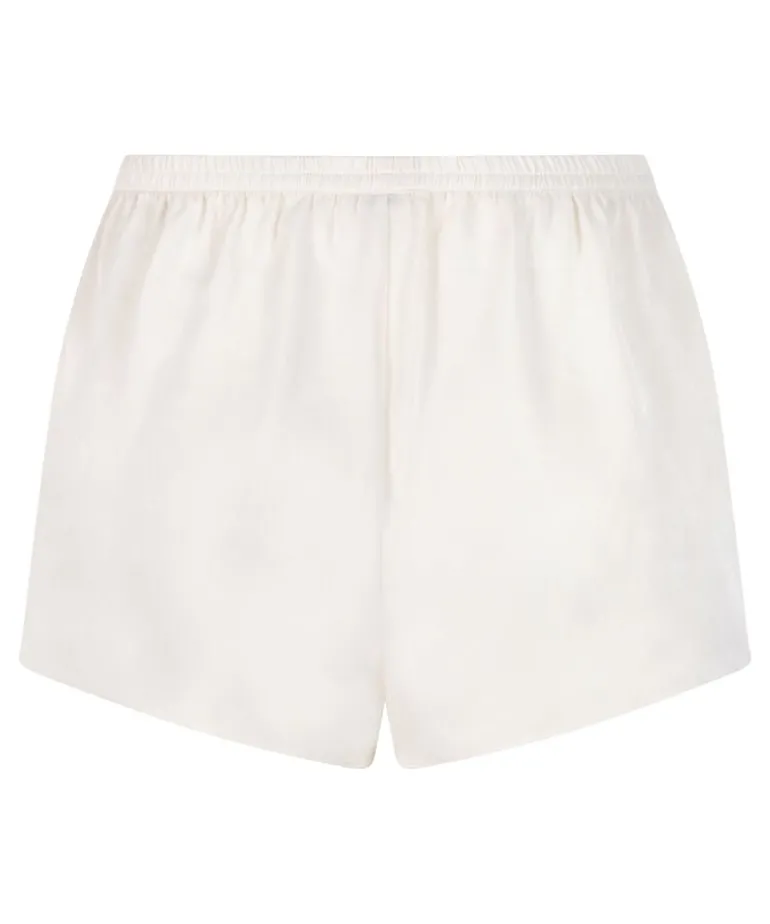 Short Satin Minimal - White