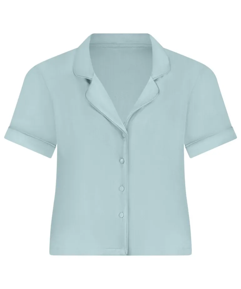 Short Sleeve Velour Jacket - Green